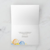 Logo Blue Yellow Balloons Corporate Happy Birthday Kaart (Binnen)