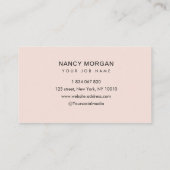 Logo Blush Pink Visitekaartje (Achterkant)