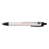 Logo Blush roze zakelijke promotie Zwarte Inkt Pen (Bodem)