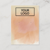 Logo Boho Terracotta Waterverf Earring Display