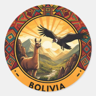 Logo Bolivia Ronde Sticker