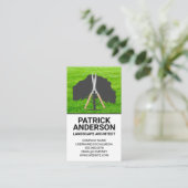 Logo Boom Hedge Clippers | Gras Landschap Visitekaartje (Staand voorkant)