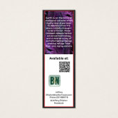 Logo Border White Auteur Promotie Swag Mini Visitekaartjes (Achterkant)