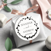 Logo botanische cirkel rubberen stempel