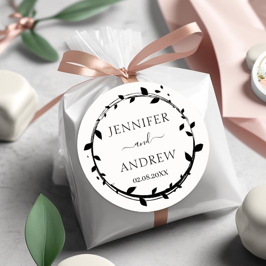 Logo botanische cirkel rubberen stempel