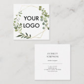 Logo Botanische groen Eucalyptusplein Vierkante Visitekaartje (Voorkant / Achterkant)