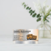 Logo bouwafval | Metaal Visitekaartje (Staand voorkant)