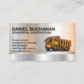 Logo bouwafval | Metaal Visitekaartje (Voorkant)