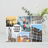 LOGO Bouwbedrijf Ondernemingszaken Feestdagenkaart (Staand voorkant)