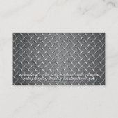 Logo bouwbouw | Blauwdrukken | Staal Visitekaartje (Achterkant)