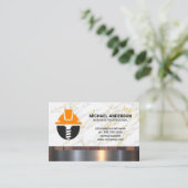 Logo bouwcarpentry | Marmer Visitekaartje (Staand voorkant)