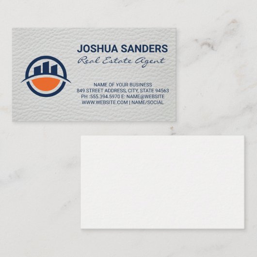 Logo bouwplaats | Onroerend goed Visitekaartje (Voorkant / Achterkant)