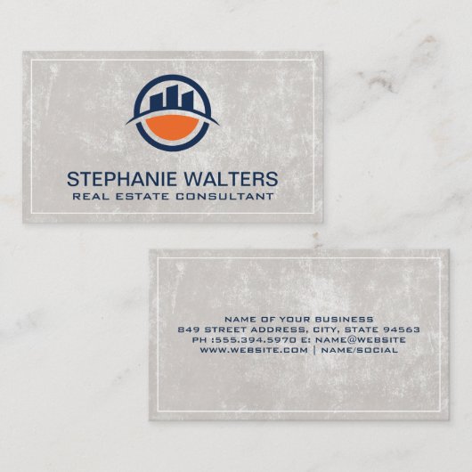 Logo bouwplaats visitekaartje (Voorkant / Achterkant)