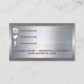 Logo bouwstaal | Metaal | Carpentry Visitekaartje (Achterkant)