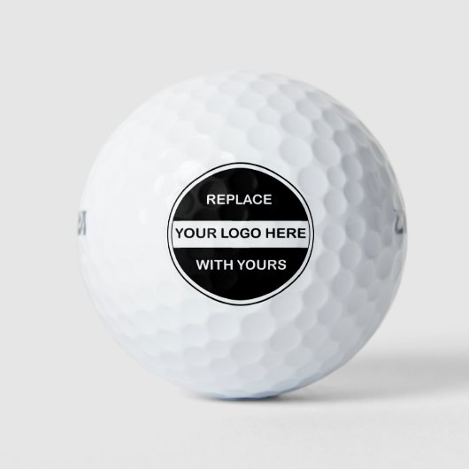 Logo Branded Golfballs Sjabloon Golfballen (Voorkant)