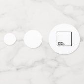 Logo branded tafel Confetti (Voorkanten)