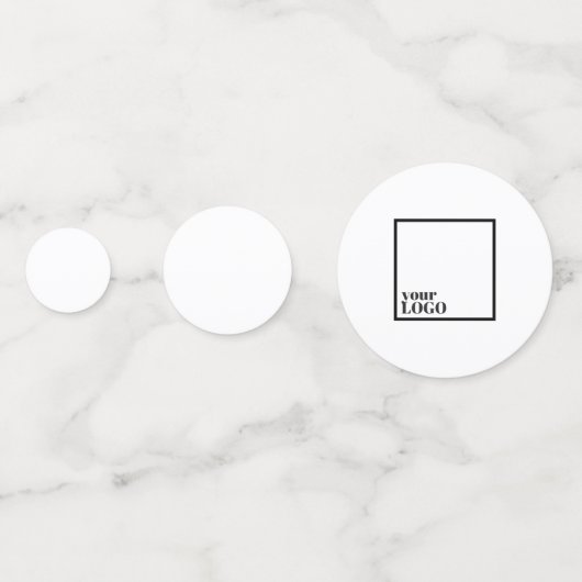 Logo branded tafel Confetti (Voorkanten)