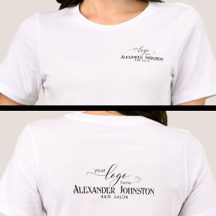 Logo branding kledij voor kappersalon personeel Tri-Blend shirt