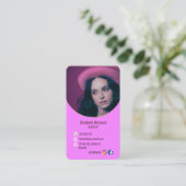 Logo Branding Moderne Make-up Artist Visitekaartje (Staand voorkant)