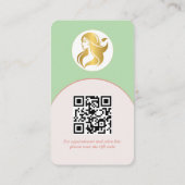 Logo Branding Moderne Make-up Artist Visitekaartje (Achterkant)