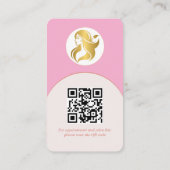 Logo Branding Moderne Make-up Artist Visitekaartje (Achterkant)