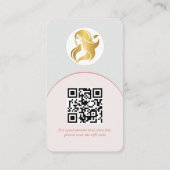 Logo Branding Moderne Make-up Artist Visitekaartje (Achterkant)