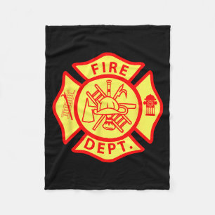 Logo brandweer uniform brandweerman symbool brandw fleece deken