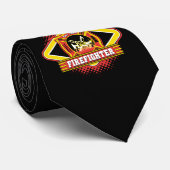 Logo brandweerman stropdas (Opgerold)