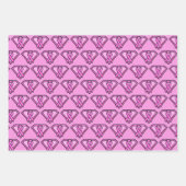 Logo Breast Cancer Awareness Diamond-Collectie Inpakpapier Vel (Voorkant)