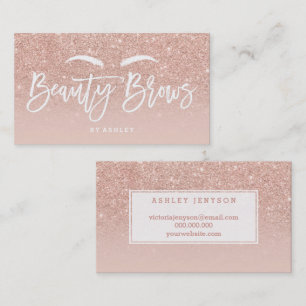 Logo breeuws elegant typografie blauw roos goud visitekaartje