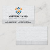 Logo | Brick Wall | Hout Visitekaartje (Voorkant / Achterkant)