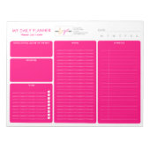 Logo Bright Roze meisje niet-gedateerd dagblad Notitieblok (Voorkant)