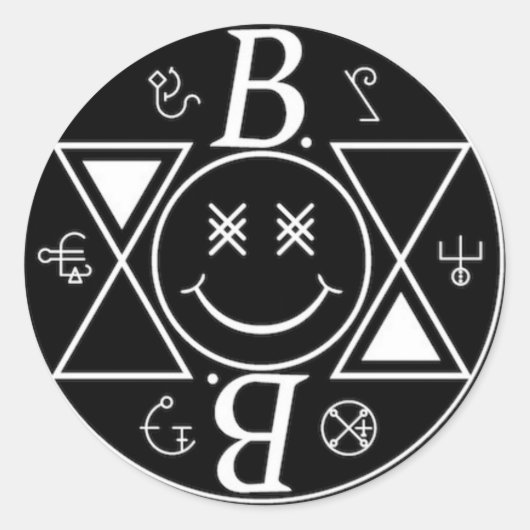 Logo Bromance Ronde Sticker (Voorkant)