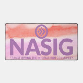 Logo-bureaupad met achtergrond bureaumat (Voorkant)