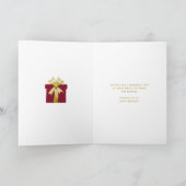 Logo Burgundy Gift Gold Fireworks Group Birthday Kaart (Binnen)