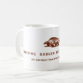 Logo Burning Badger Waldorf School Koffiemok (Voorkant links)
