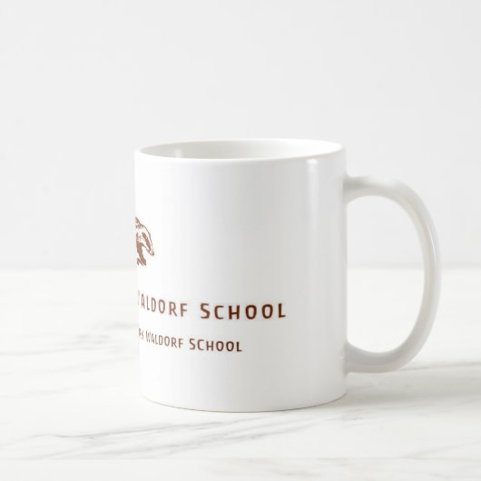 Logo Burning Badger Waldorf School Koffiemok (Rechts)