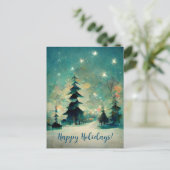 Logo Business Abstract kerstbomen Briefkaart (Staand voorkant)