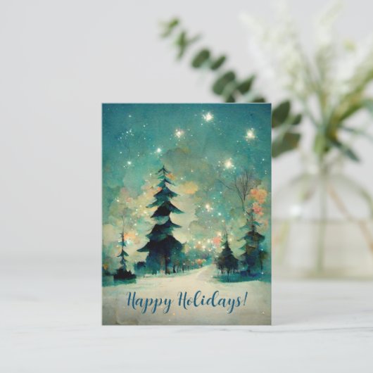 Logo Business Abstract kerstbomen Briefkaart (Staand voorkant)