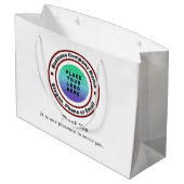 Logo Business Bedankt Shopping Bags Custom Groot Cadeauzakje (Achterkant Gekanteld)
