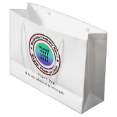 Logo Business Bedankt Shopping Bags Custom Groot Cadeauzakje (Voorkant Gekanteld)