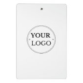 Logo Business Bedrijf Minimalistisch Modern Mini Klembord (Achterkant)