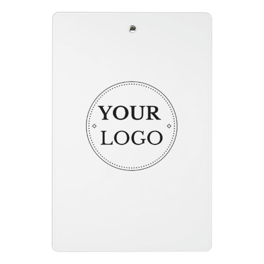 Logo Business Bedrijf Minimalistisch Modern Mini Klembord (Achterkant)