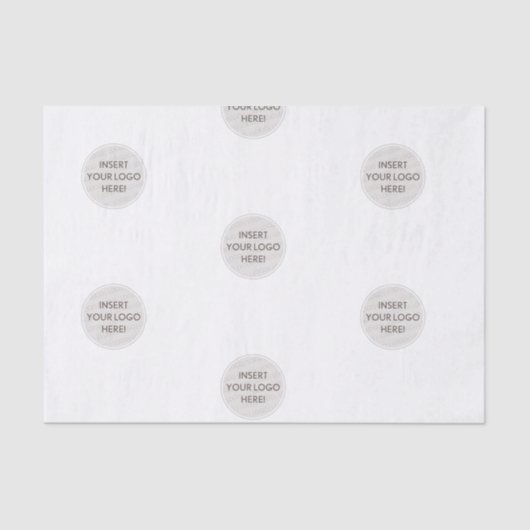 LOGO BUSINESS BRANDING modern simple extra large Tissuepapier (Voorkant)