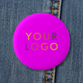 Logo Business Branding Pink Magenta Ronde Button 5,7 Cm