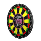 Logo Business Company Branded Dartbord (Voorkant Rechts)