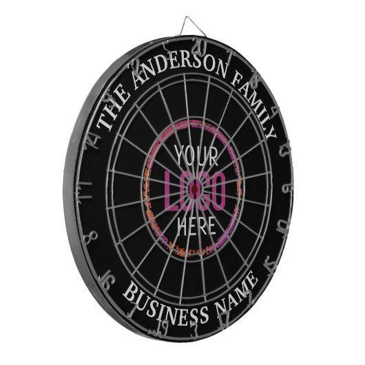 Logo Business Company Branded Dartbord (Voorkant Links)