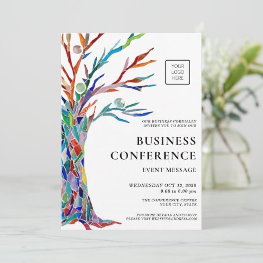 Logo Business Conference Kaart (Staand voorkant)