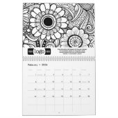 Logo Business Gift - Abstracte kleurpatronen Kalender (Feb 2026)