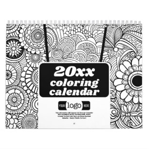 Logo Business Gift - Abstracte kleurpatronen Kalender